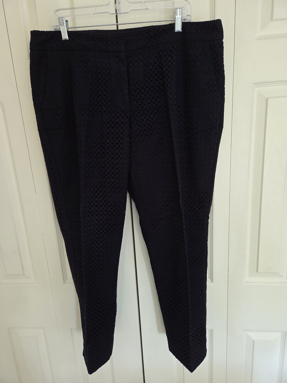 Talbots Signature Black Eyelet Dress Pants